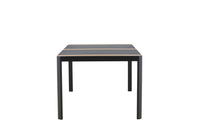 Togo eettafel 200*100 - zwart / teak