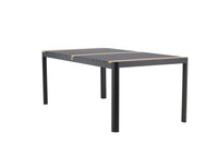 Togo eettafel 200*100 - zwart / teak