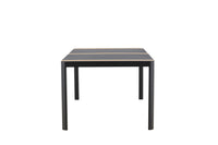 Togo eettafel 200*100 - zwart / teak