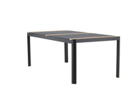 Togo eettafel 200*100 - zwart / teak
