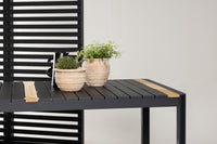 Togo eettafel 200*100 - zwart / teak