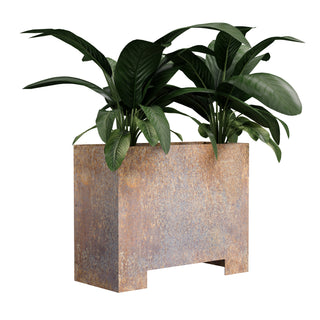 BOTANI bank en pot, zwart / corten