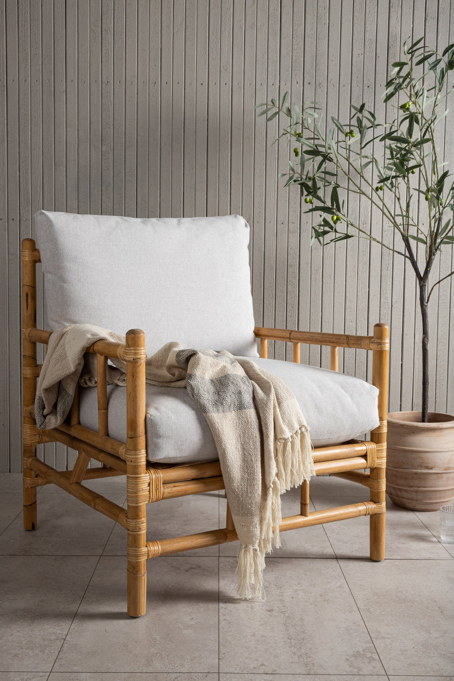 Rotan fauteuil 