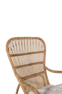 ELLA fauteuil met poef 