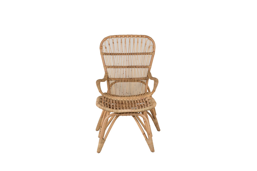 ELLA fauteuil met poef 
