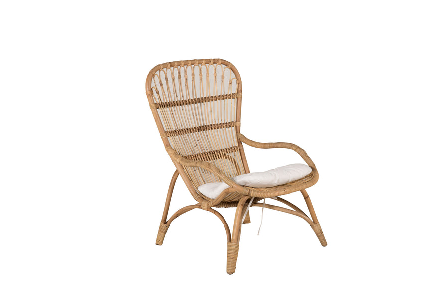 ELLA fauteuil met poef 