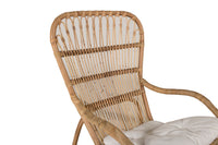 ELLA fauteuil met poef 