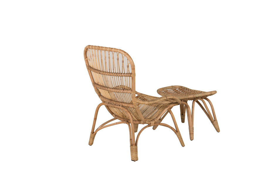 ELLA fauteuil met poef 