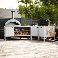 UMAMI buitenkeukenpakket, spoelmodule, hoekmodule, module 3, wit