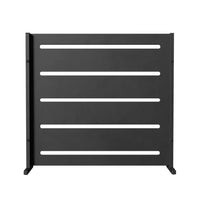 RAMA inkijkbescherming 1 sectie laag, zwart, L80 x D30 x H80 cm