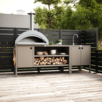 UMAMI buitenkeukenpakket, spoelmodule en module 3, beige