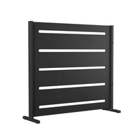 RAMA inkijkbescherming 1 sectie laag, zwart, L80 x D30 x H80 cm