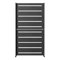 RAMA inkijkbescherming 1 sectie hoog, zwart, L80 x D30 x H153 cm