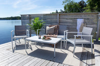 BREAK Bankstel wit/grijs