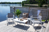 BREAK Bankstel wit/grijs