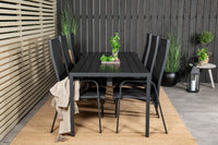 Break eettafel 205*90 - zwart / aintwood + Copacabana relaxstoel - zwart