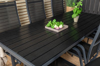 Break eettafel 205*90 - zwart / aintwood + Copacabana relaxstoel - zwart