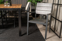 Bois eettafel 200*100 - zwart / acacia + Levels eetstoel - zwart