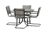 Holmsund eettafelgroep - zwart / grijs