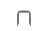 Borneo cafétafel aluminium - zwart / vierkant 70*70*