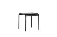 Borneo cafétafel aluminium - zwart / vierkant 70*70*