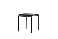 Borneo cafétafel aluminium - zwart / vierkant 70*70*