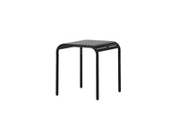 Borneo cafétafel aluminium - zwart / vierkant 70*70*