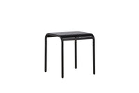 Borneo cafétafel aluminium - zwart / vierkant 70*70*