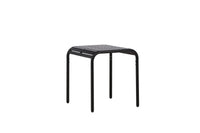 Borneo cafétafel aluminium - zwart / vierkant 70*70*