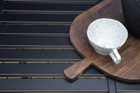 Borneo cafétafel aluminium - zwart / vierkant 70*70*