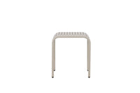 Borneo cafétafel aluminium - beige / vierkant 70*70*