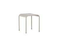 Borneo cafétafel aluminium - beige / vierkant 70*70*