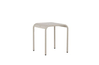 Borneo cafétafel aluminium - beige / vierkant 70*70*