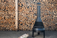 Marongo vuurkorf / grill metaal - zwart