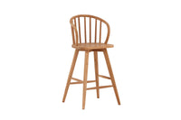 Bullergebouwde barkruk - teak