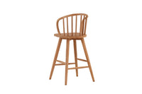 Bullergebouwde barkruk - teak