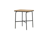 Holmbeck cafétafel 55*70 - acacia / zwart