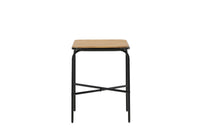 Holmbeck cafétafel 55*70 - acacia / zwart