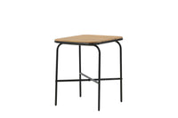 Holmbeck cafétafel 55*70 - acacia / zwart