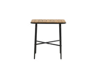 Holmbeck cafétafel 55*70 - acacia / zwart