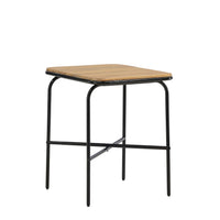 Holmbeck cafétafel 55*70 - acacia / zwart