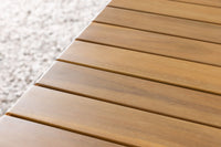 Holmbeck cafétafel 55*70 - acacia / zwart