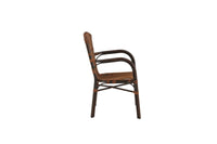 Galera eetstoel - bruin / alu