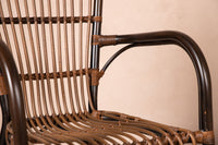 Galera eetstoel - bruin / alu