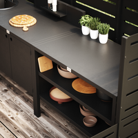 UMAMI buitenkeukenpakket, spoelmodule, module 1 en module 2, zwart