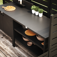 Specialprijs UMAMI buitenkeuken module 1 + 2 incl. hoes, zwart