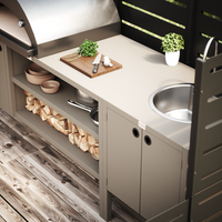 UMAMI buitenkeukenpakket, spoelmodule en module 3, beige