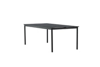 Modena eettafel 200*100cm - zwart / aluminium