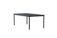 Modena eettafel 200*100cm - zwart / aluminium