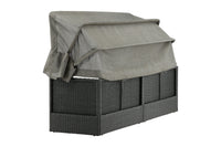 Nopy ligbed met dak - zwart / grijs